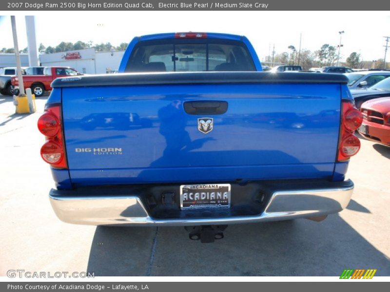 Electric Blue Pearl / Medium Slate Gray 2007 Dodge Ram 2500 Big Horn Edition Quad Cab