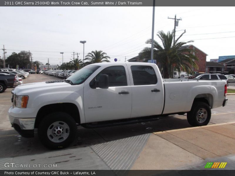 Summit White / Dark Titanium 2011 GMC Sierra 2500HD Work Truck Crew Cab