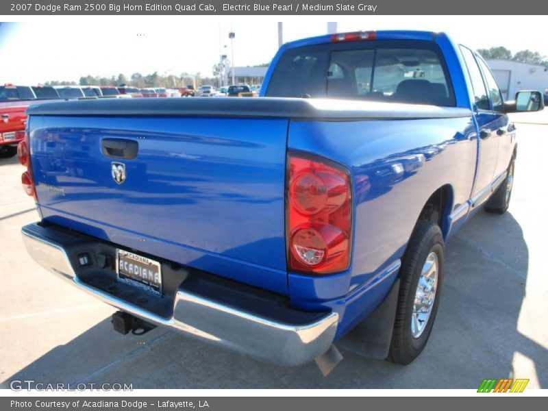 Electric Blue Pearl / Medium Slate Gray 2007 Dodge Ram 2500 Big Horn Edition Quad Cab