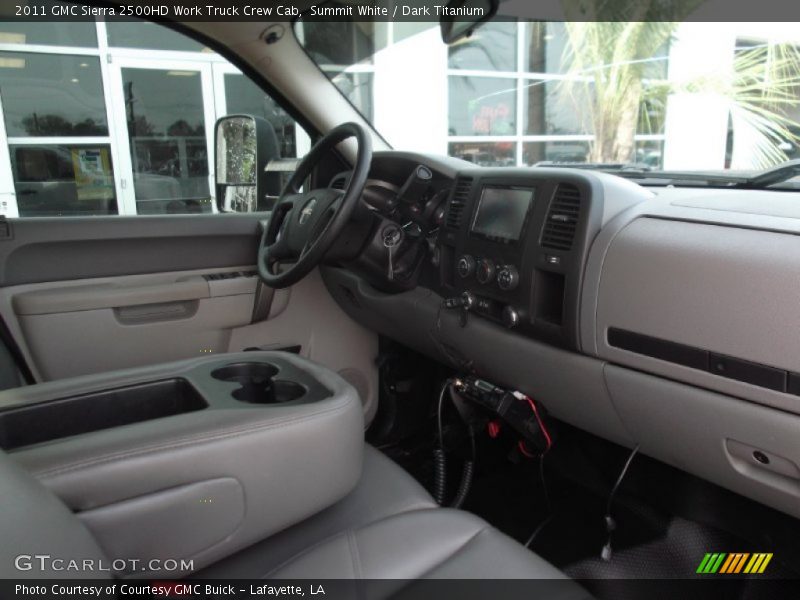 Summit White / Dark Titanium 2011 GMC Sierra 2500HD Work Truck Crew Cab