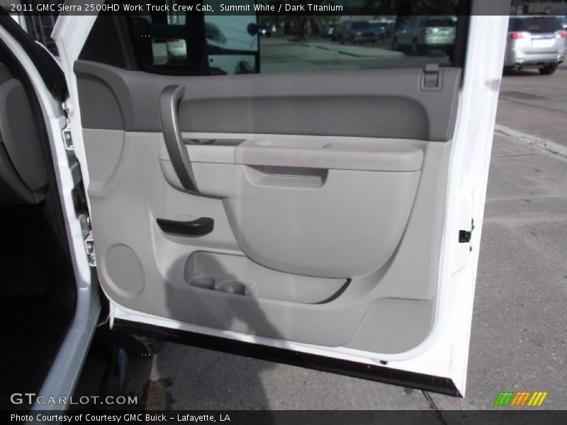 Summit White / Dark Titanium 2011 GMC Sierra 2500HD Work Truck Crew Cab