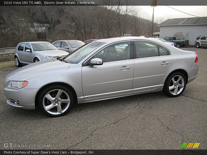 Electric Silver Metallic / Anthracite 2010 Volvo S80 T6 AWD