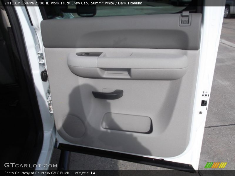 Summit White / Dark Titanium 2011 GMC Sierra 2500HD Work Truck Crew Cab