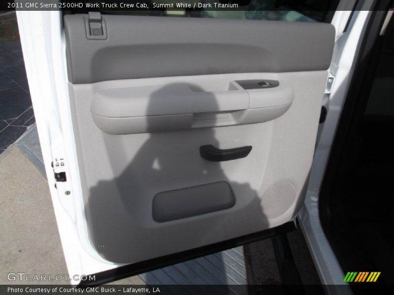 Summit White / Dark Titanium 2011 GMC Sierra 2500HD Work Truck Crew Cab
