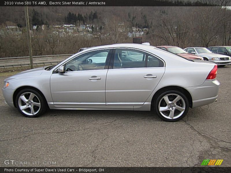 Electric Silver Metallic / Anthracite 2010 Volvo S80 T6 AWD