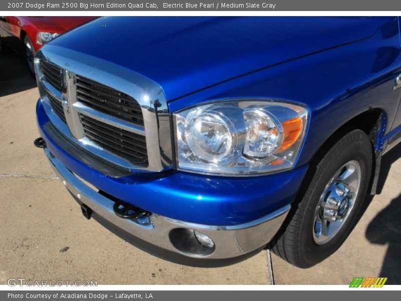 Electric Blue Pearl / Medium Slate Gray 2007 Dodge Ram 2500 Big Horn Edition Quad Cab