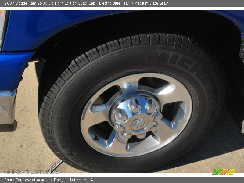 Electric Blue Pearl / Medium Slate Gray 2007 Dodge Ram 2500 Big Horn Edition Quad Cab