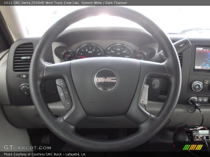 Summit White / Dark Titanium 2011 GMC Sierra 2500HD Work Truck Crew Cab