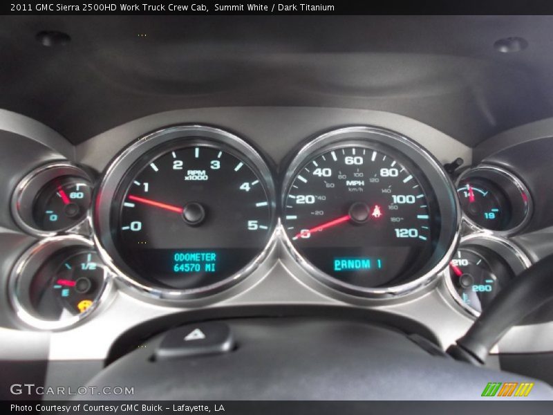 Summit White / Dark Titanium 2011 GMC Sierra 2500HD Work Truck Crew Cab