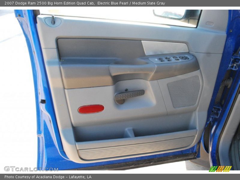 Electric Blue Pearl / Medium Slate Gray 2007 Dodge Ram 2500 Big Horn Edition Quad Cab