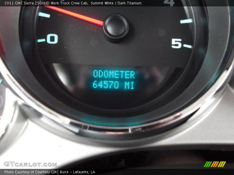 Summit White / Dark Titanium 2011 GMC Sierra 2500HD Work Truck Crew Cab