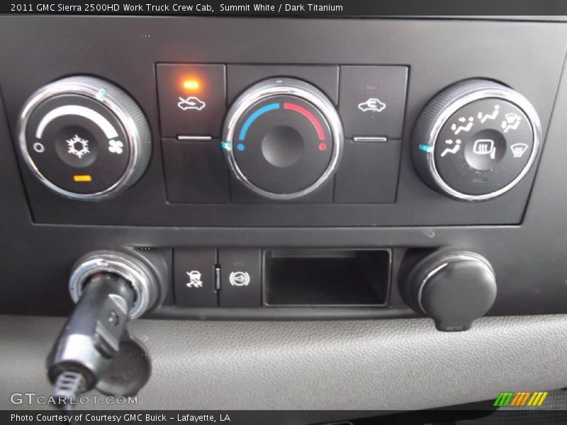 Summit White / Dark Titanium 2011 GMC Sierra 2500HD Work Truck Crew Cab