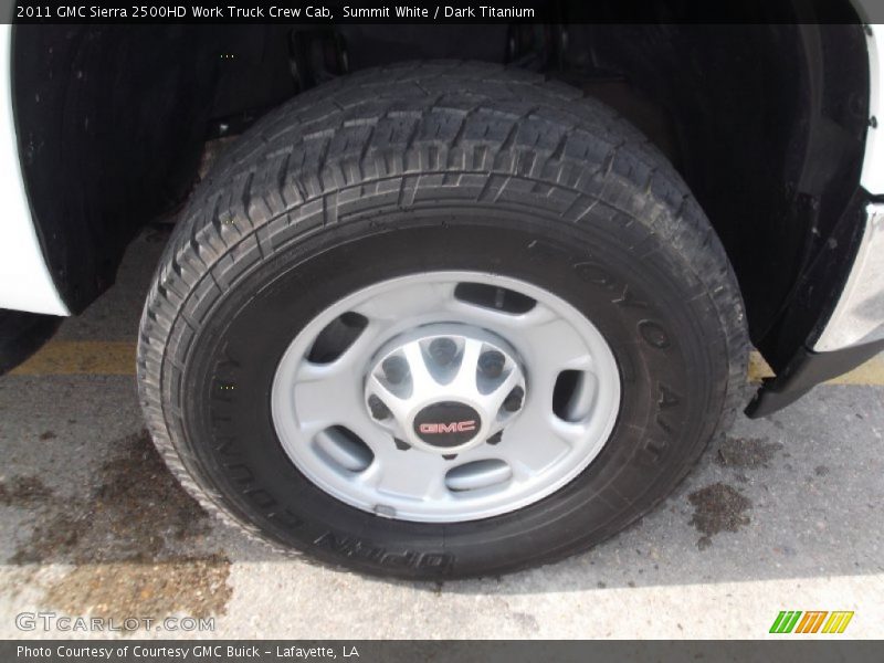 Summit White / Dark Titanium 2011 GMC Sierra 2500HD Work Truck Crew Cab