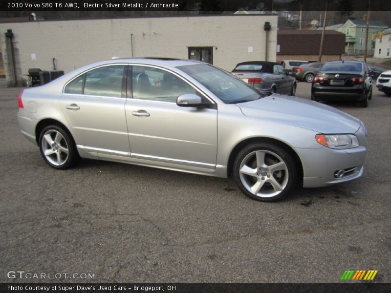 Electric Silver Metallic / Anthracite 2010 Volvo S80 T6 AWD