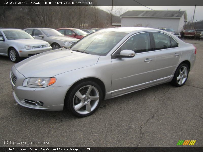 Electric Silver Metallic / Anthracite 2010 Volvo S80 T6 AWD