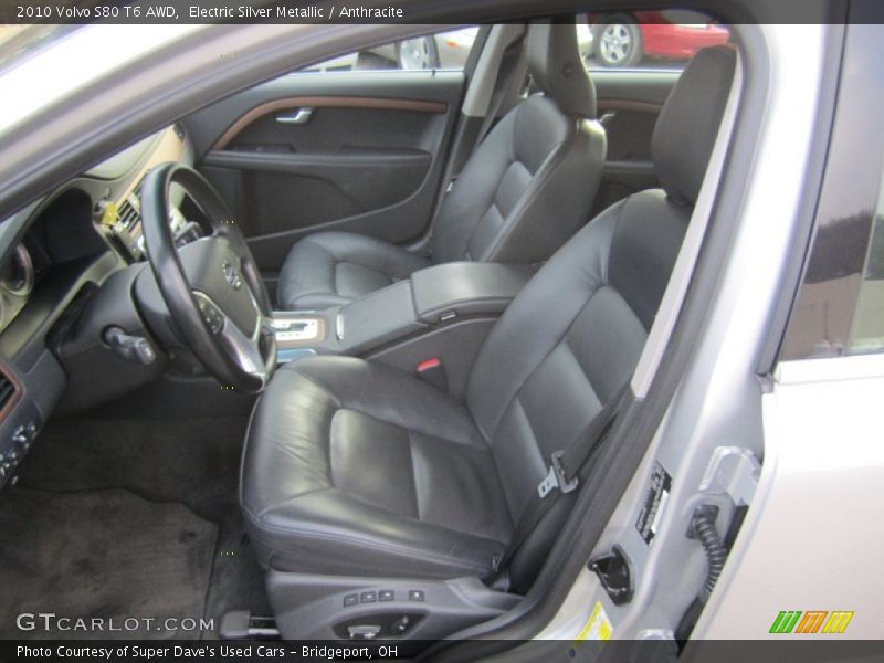  2010 S80 T6 AWD Anthracite Interior