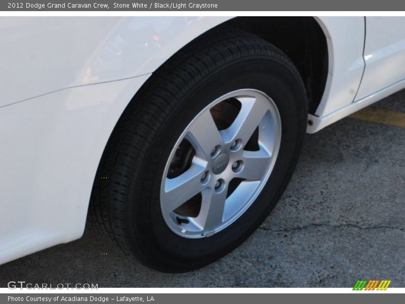 Stone White / Black/Light Graystone 2012 Dodge Grand Caravan Crew