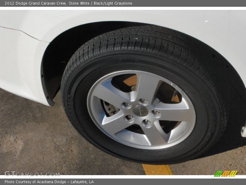 Stone White / Black/Light Graystone 2012 Dodge Grand Caravan Crew