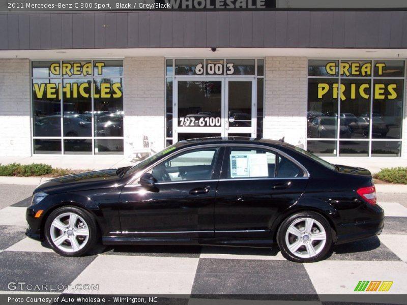 Black / Grey/Black 2011 Mercedes-Benz C 300 Sport