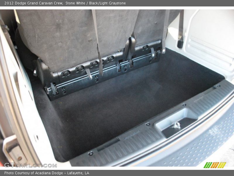 Stone White / Black/Light Graystone 2012 Dodge Grand Caravan Crew