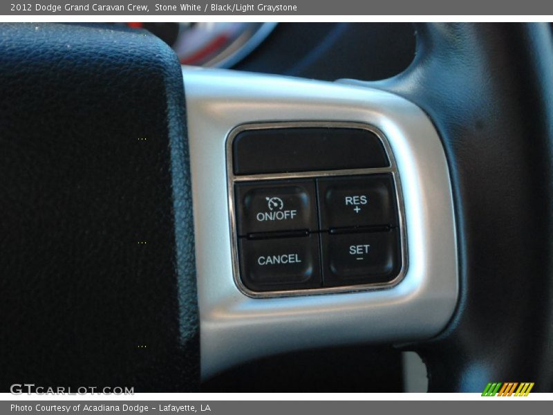 Stone White / Black/Light Graystone 2012 Dodge Grand Caravan Crew