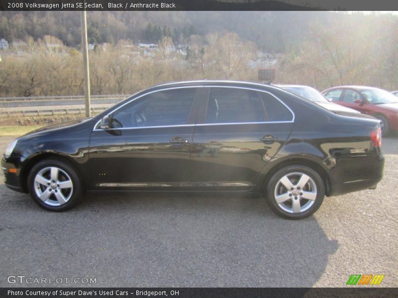 Black / Anthracite Black 2008 Volkswagen Jetta SE Sedan