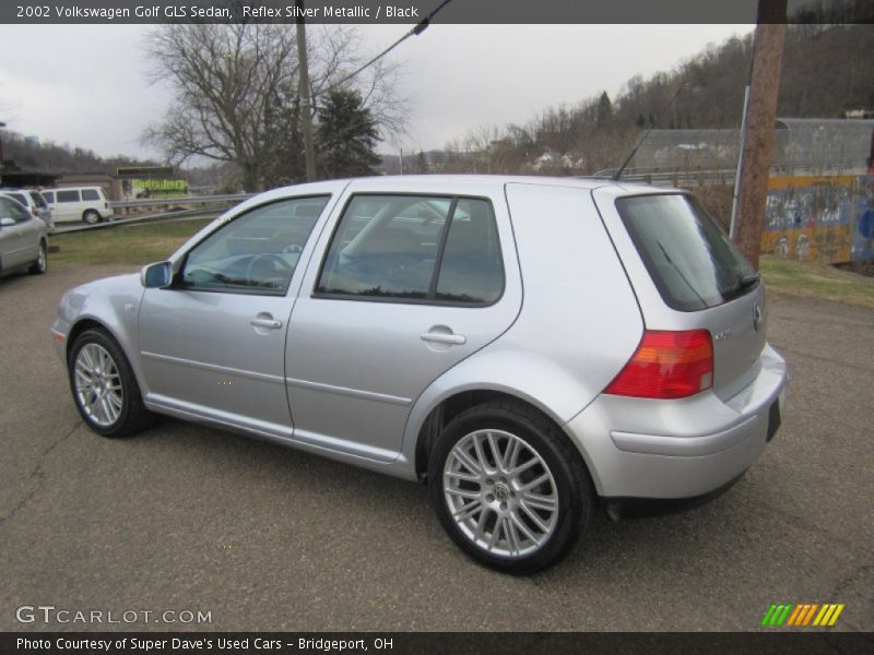 Reflex Silver Metallic / Black 2002 Volkswagen Golf GLS Sedan