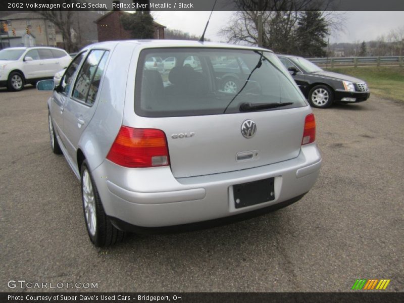 Reflex Silver Metallic / Black 2002 Volkswagen Golf GLS Sedan