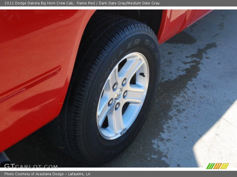 Flame Red / Dark Slate Gray/Medium Slate Gray 2011 Dodge Dakota Big Horn Crew Cab