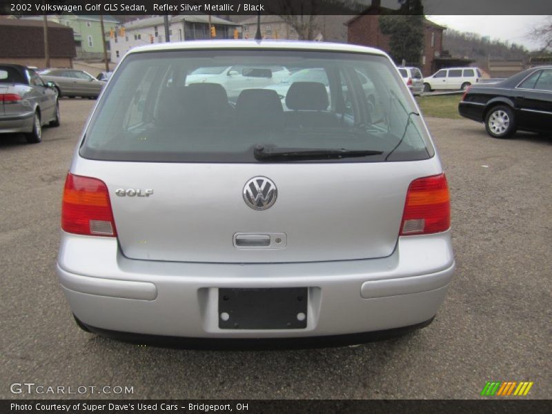 Reflex Silver Metallic / Black 2002 Volkswagen Golf GLS Sedan