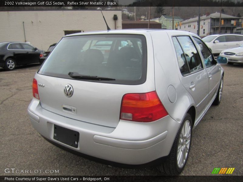 Reflex Silver Metallic / Black 2002 Volkswagen Golf GLS Sedan