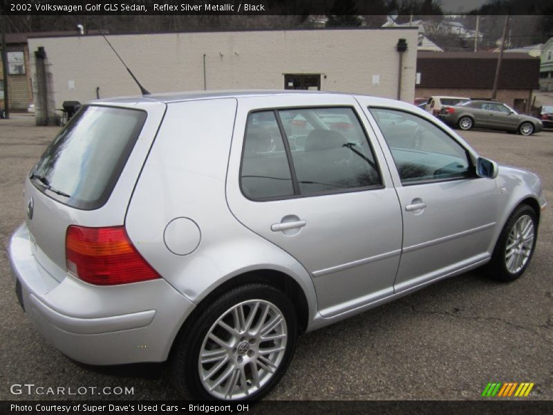 Reflex Silver Metallic / Black 2002 Volkswagen Golf GLS Sedan