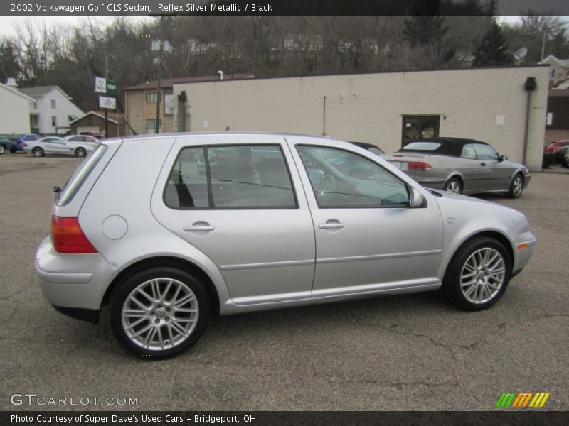 Reflex Silver Metallic / Black 2002 Volkswagen Golf GLS Sedan