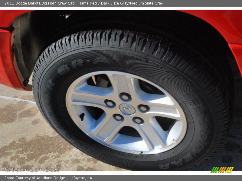 Flame Red / Dark Slate Gray/Medium Slate Gray 2011 Dodge Dakota Big Horn Crew Cab