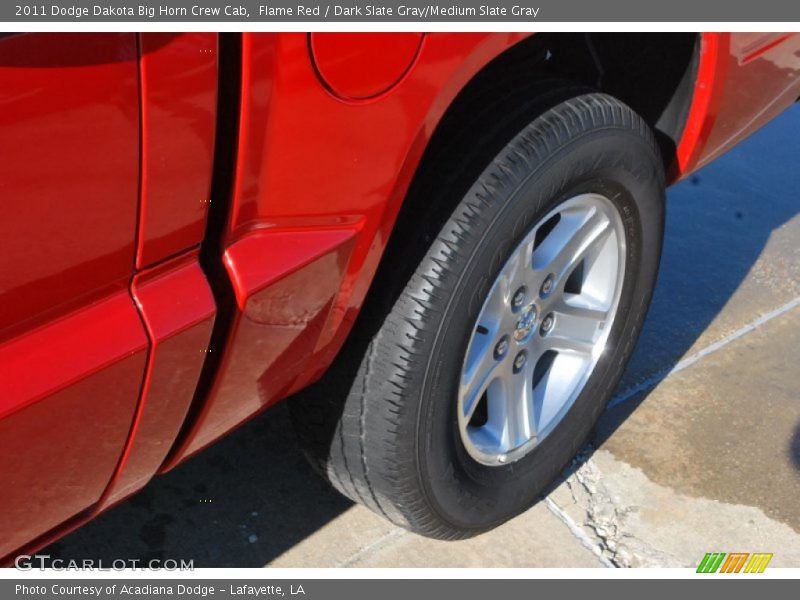 Flame Red / Dark Slate Gray/Medium Slate Gray 2011 Dodge Dakota Big Horn Crew Cab