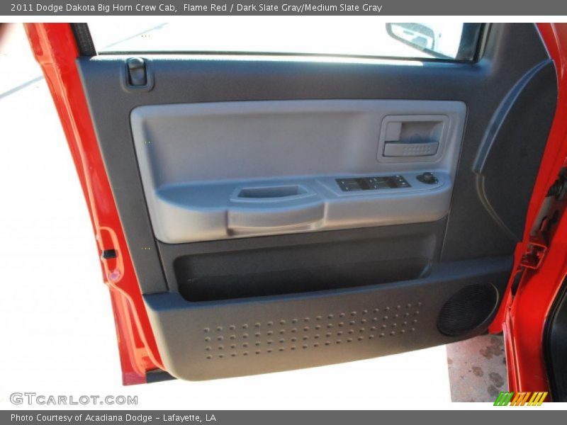 Flame Red / Dark Slate Gray/Medium Slate Gray 2011 Dodge Dakota Big Horn Crew Cab