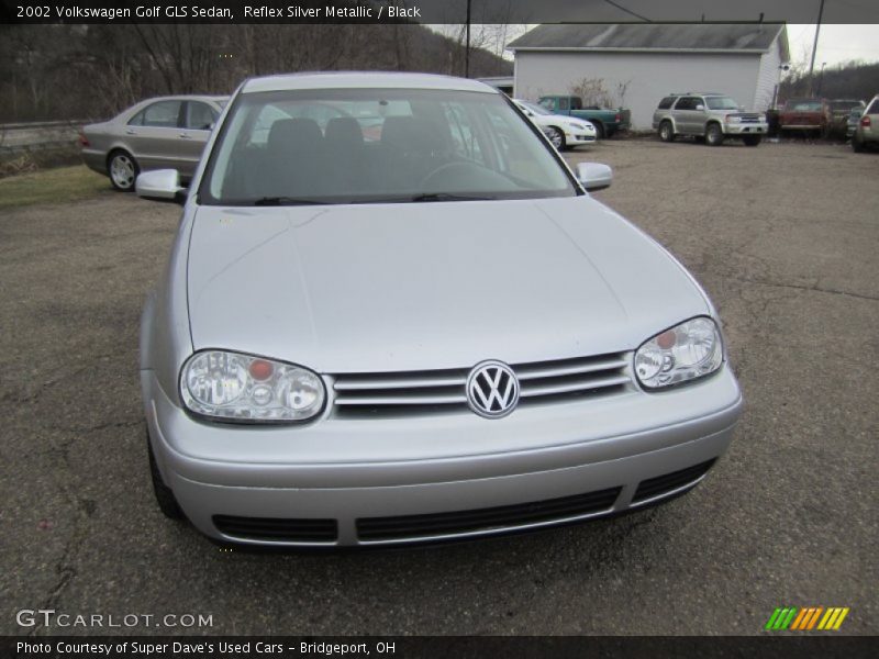Reflex Silver Metallic / Black 2002 Volkswagen Golf GLS Sedan