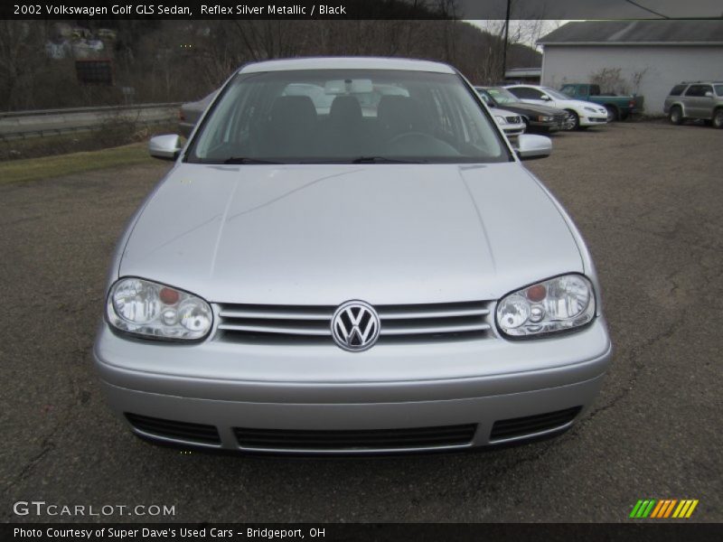 Reflex Silver Metallic / Black 2002 Volkswagen Golf GLS Sedan