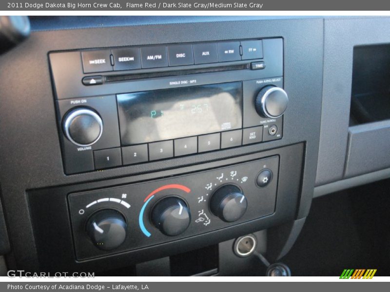 Flame Red / Dark Slate Gray/Medium Slate Gray 2011 Dodge Dakota Big Horn Crew Cab