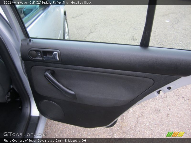 Reflex Silver Metallic / Black 2002 Volkswagen Golf GLS Sedan