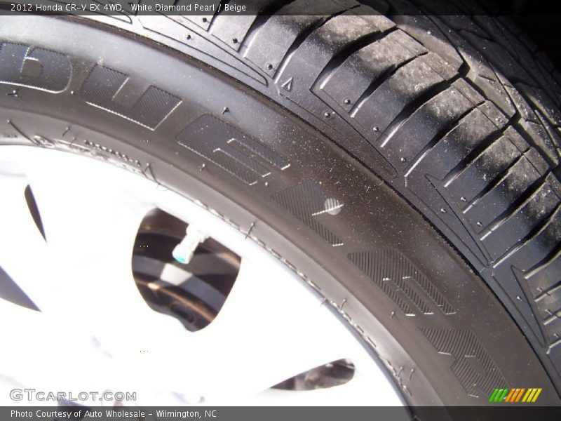 White Diamond Pearl / Beige 2012 Honda CR-V EX 4WD