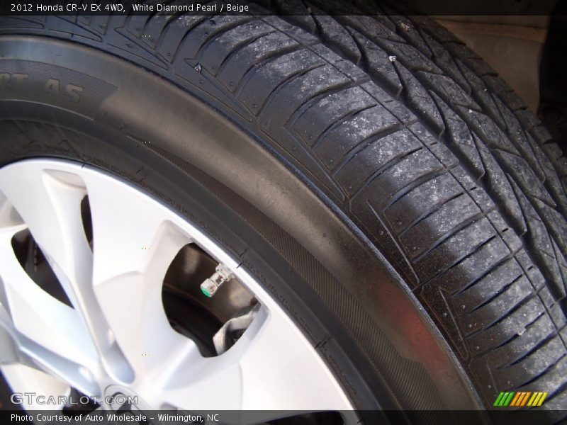 White Diamond Pearl / Beige 2012 Honda CR-V EX 4WD
