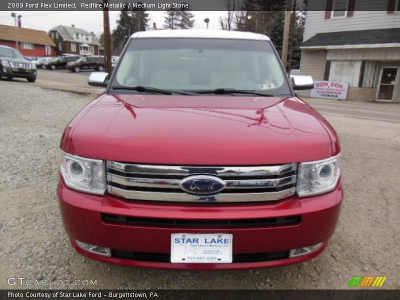 Redfire Metallic / Medium Light Stone 2009 Ford Flex Limited