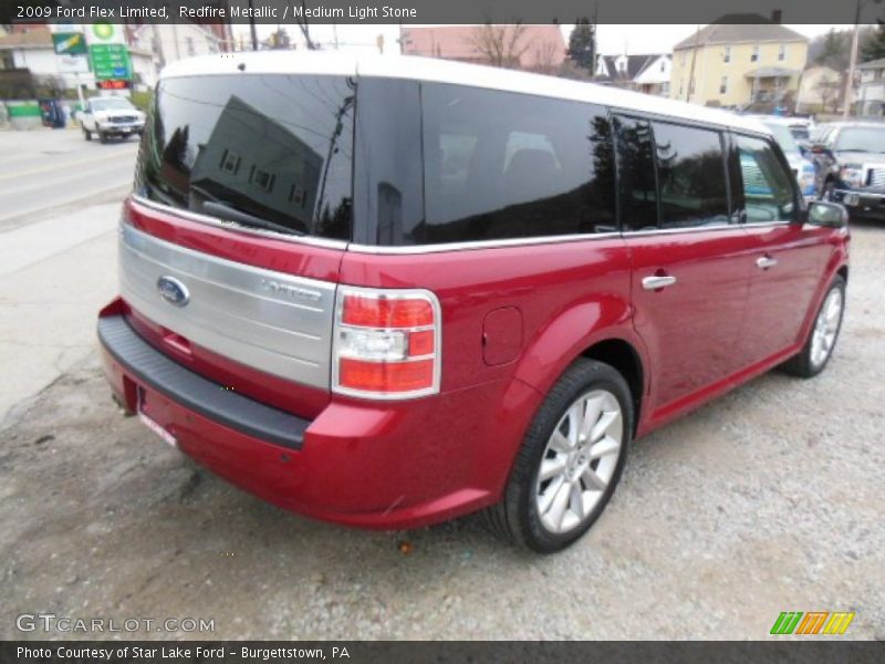 Redfire Metallic / Medium Light Stone 2009 Ford Flex Limited