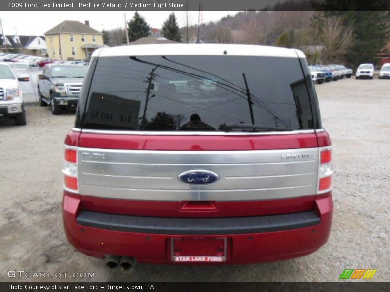 Redfire Metallic / Medium Light Stone 2009 Ford Flex Limited