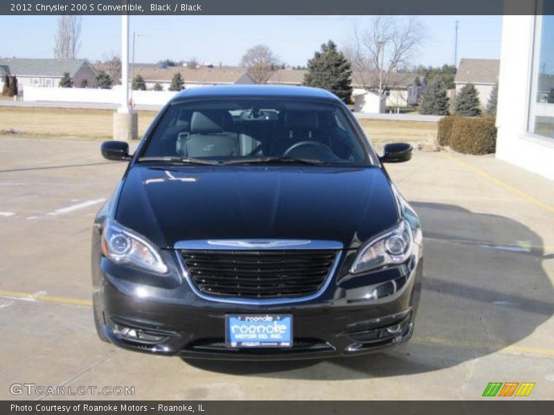 Black / Black 2012 Chrysler 200 S Convertible