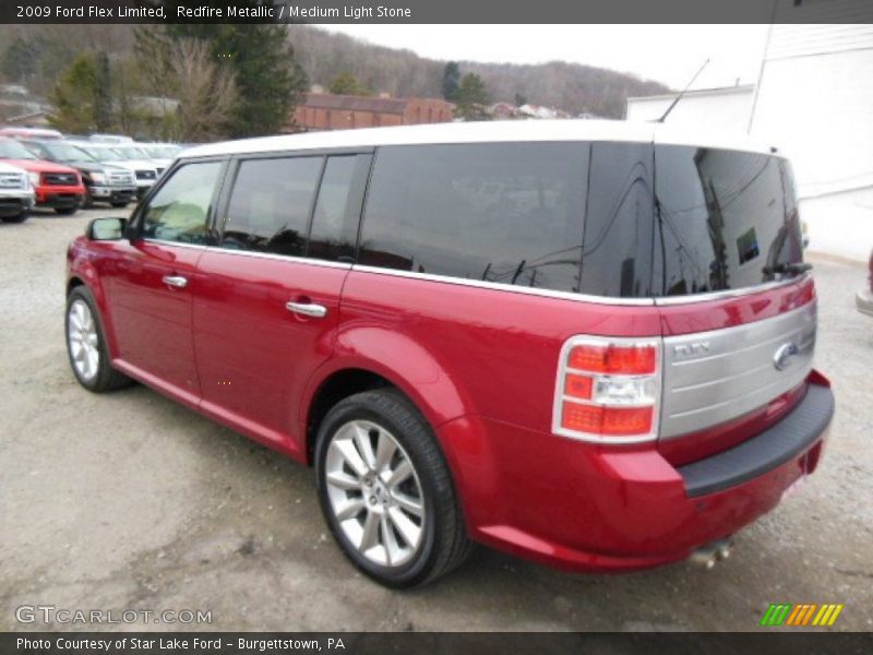 Redfire Metallic / Medium Light Stone 2009 Ford Flex Limited