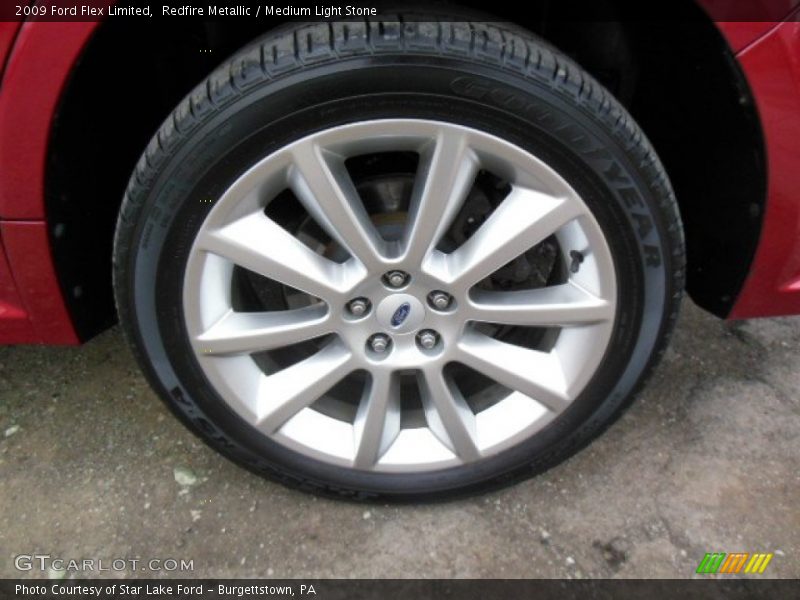 Redfire Metallic / Medium Light Stone 2009 Ford Flex Limited