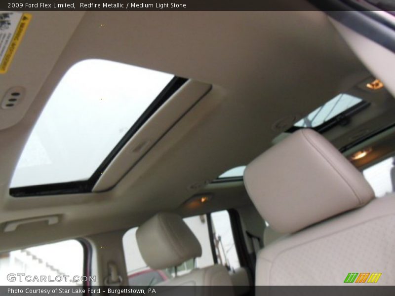 Redfire Metallic / Medium Light Stone 2009 Ford Flex Limited