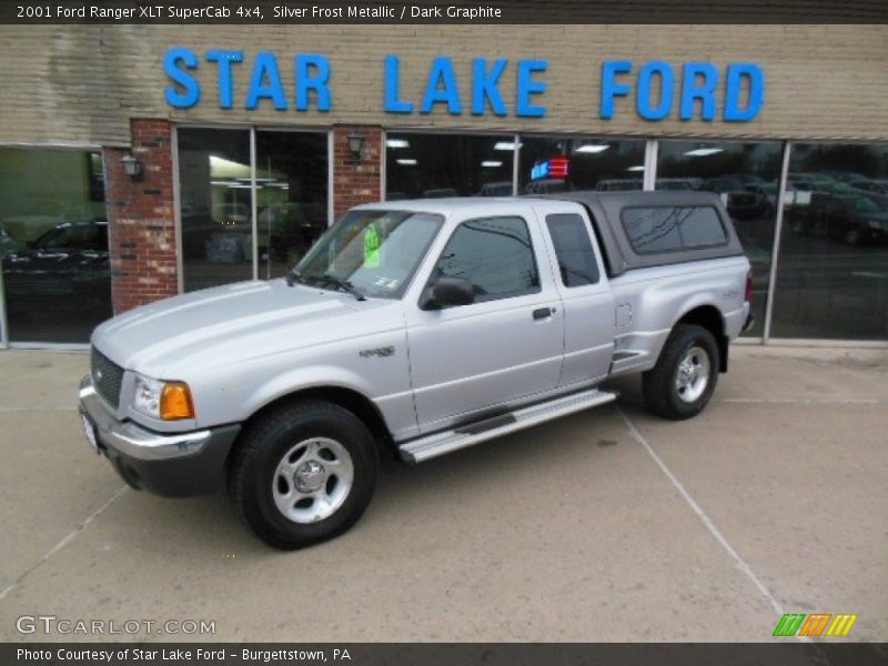 Silver Frost Metallic / Dark Graphite 2001 Ford Ranger XLT SuperCab 4x4